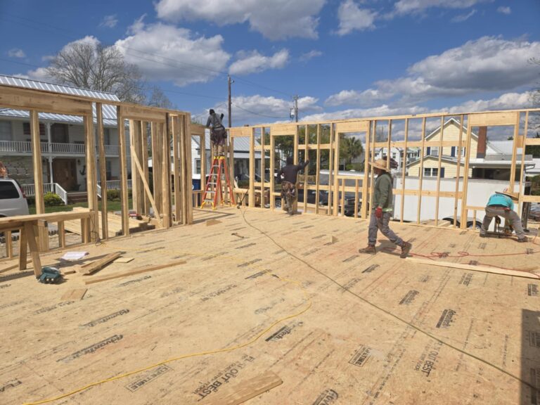 Phillips Home in progress custom build walls